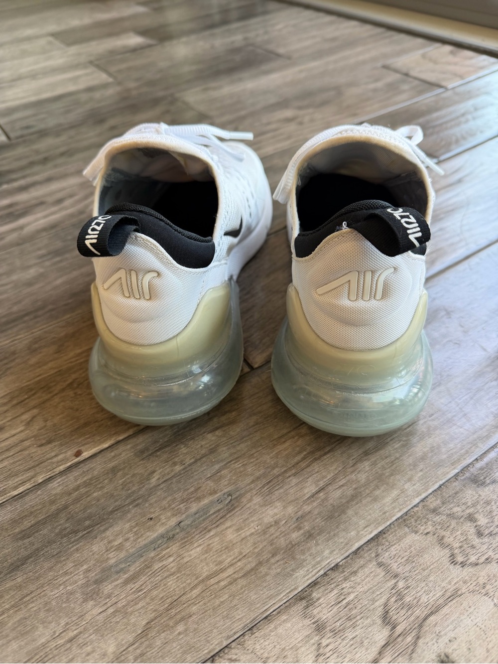 Nike Men’s Air Max 270 Sneakers - White & Black - Picture 4 of 8